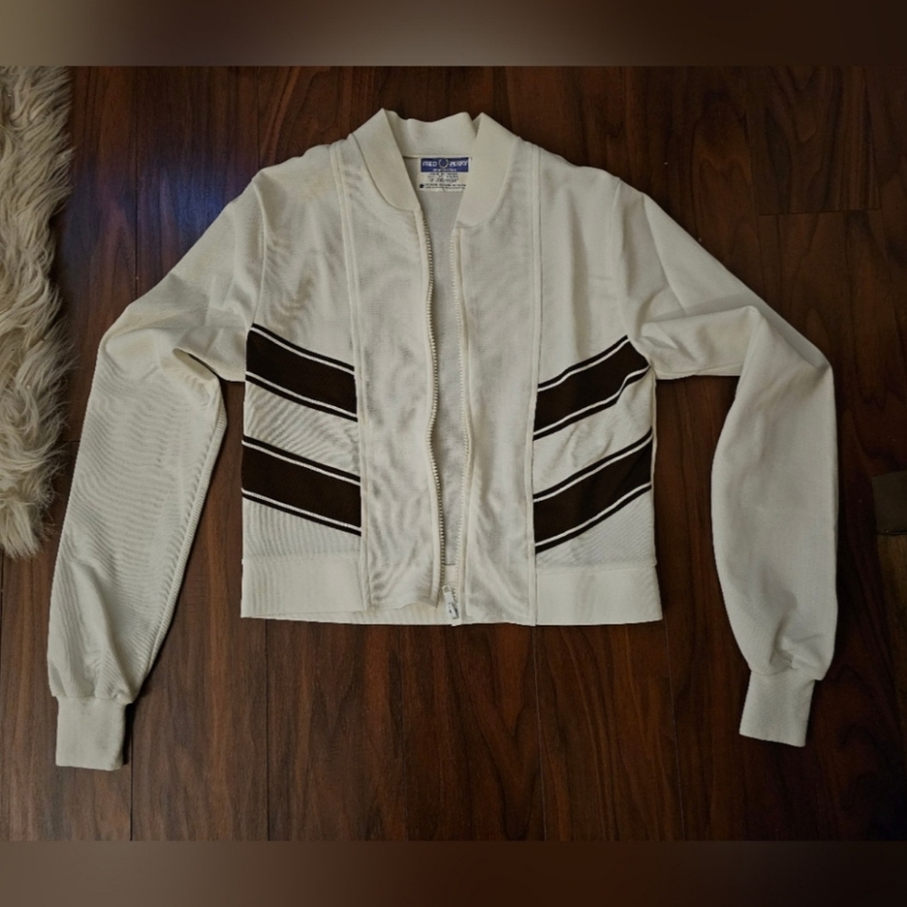 Very Rare, Vintage Fred Perry tennis jacket, off-white